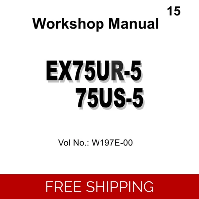 HITACHI EX75UR-5, EX75US-5 WORKSHOP MANUAL